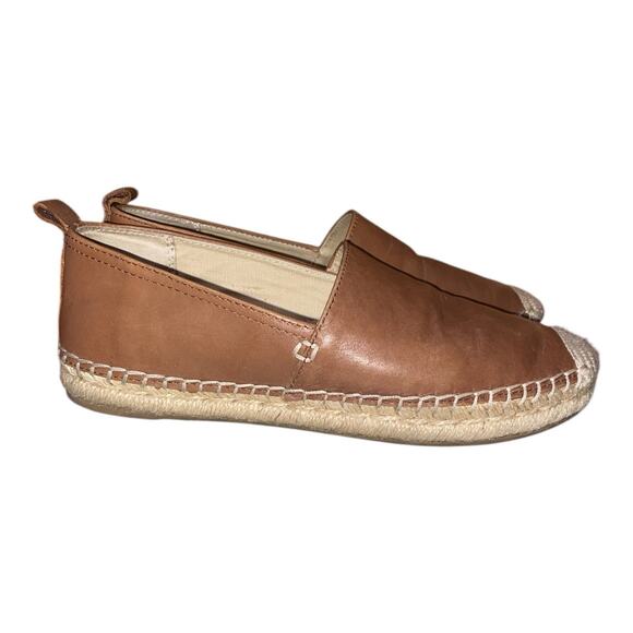 Sam Edelman - Khloe Leather Slip-On Espadrilles Latte Women's Size US 6.5 - Picture 4 of 5